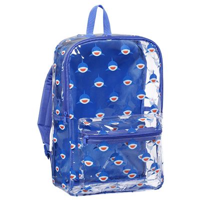 Sac à dos maternelle translucide Baby Kawaii Requin - 1 compartiment - Viquel