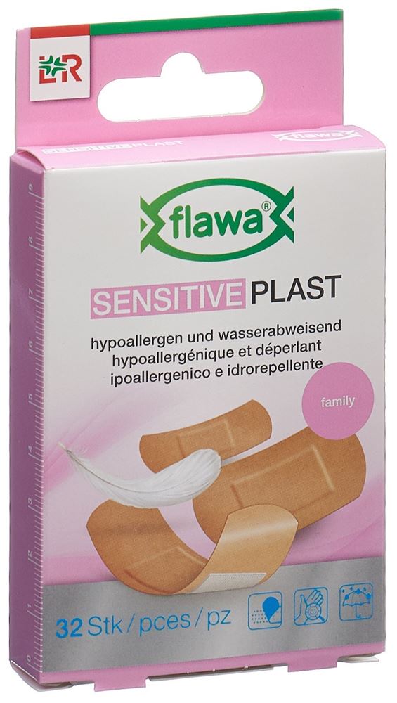 FLAWA Plast Pflasterstrips<br>32 Stück, 3 Grössen