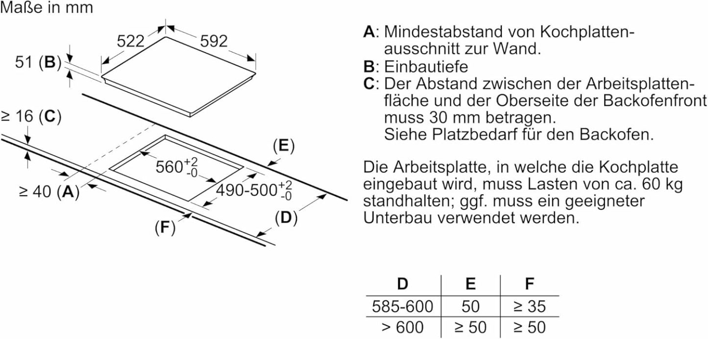Siemens EQ522IA01, Einbauherd-Set, Bestehend aus HE517GBS4 Herd, 60 x 60 cm, 3D Heißluft, Selbstreinigung, Clip Auszug & EI645CFB6E Induktionskochfeld, Bräterzone, powerBoost, Edelstahl Rahmen