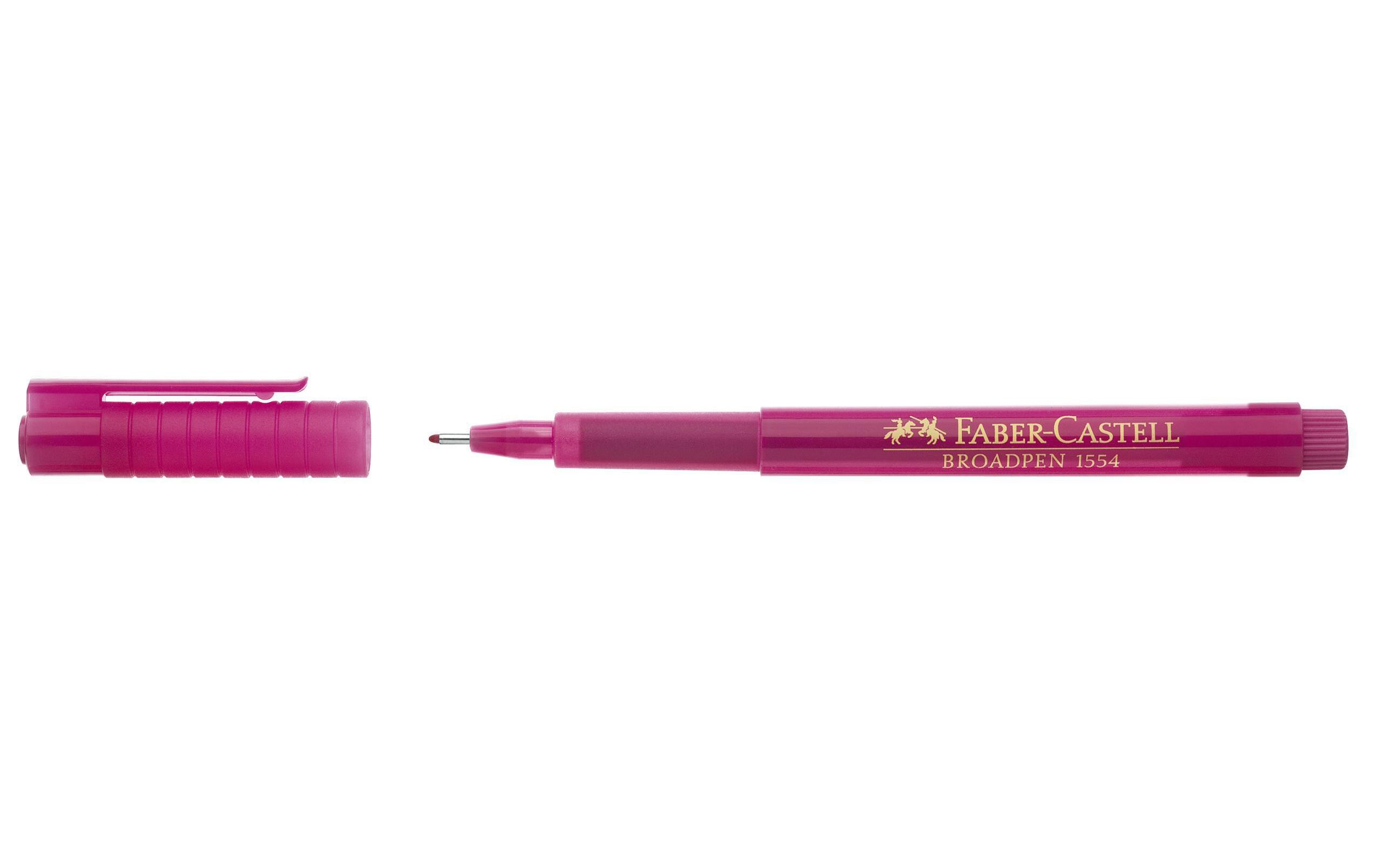 Fineliner Broadpen 1554 0.8 mm, PinkFaserschreiber für Schule, Beruf und Freizeit
