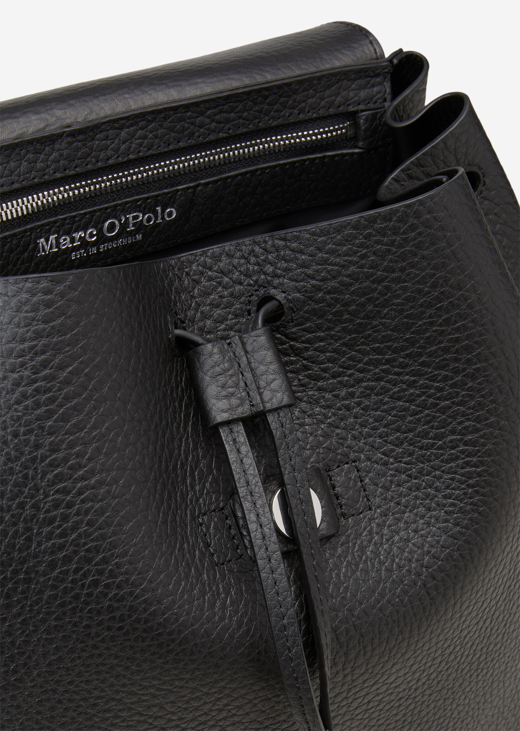 Rucksack aus genarbtem Rindleder