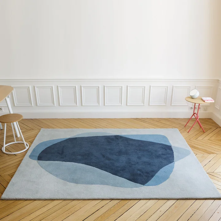 Hartô - Serge Teppich, blau / grün