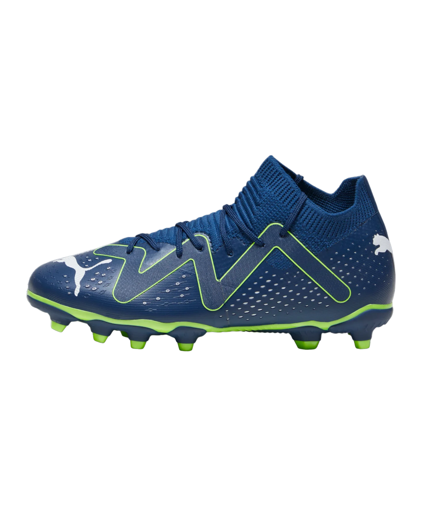 PUMA FUTURE Match FG/AG Jr Gear Up Kids Blau Weiss F03