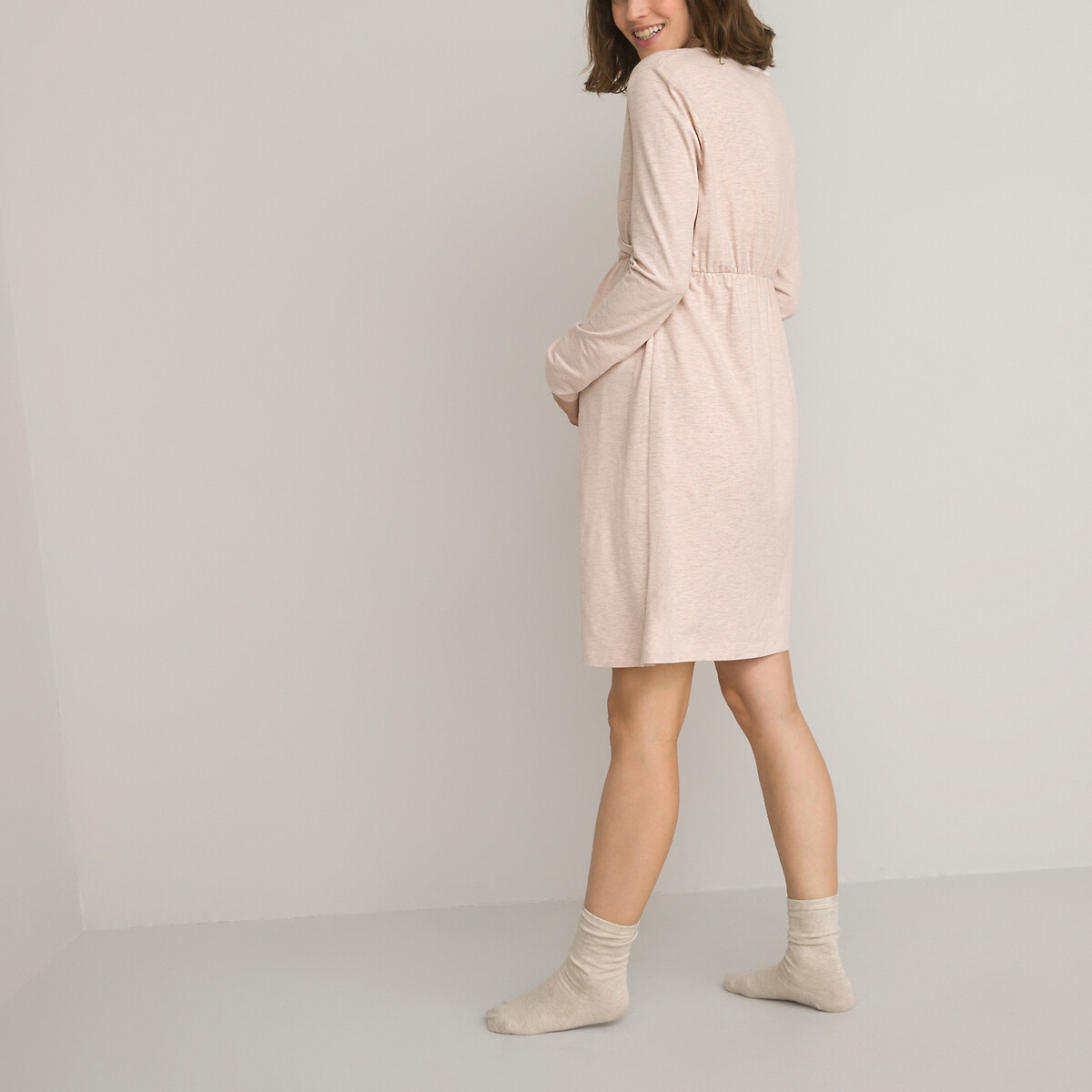COLEÇÕES LA REDOUTE<br>Camisola de maternidade em algodão orgânico