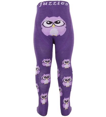 Fuzzies Strumpfhosen - Lila m. Eule