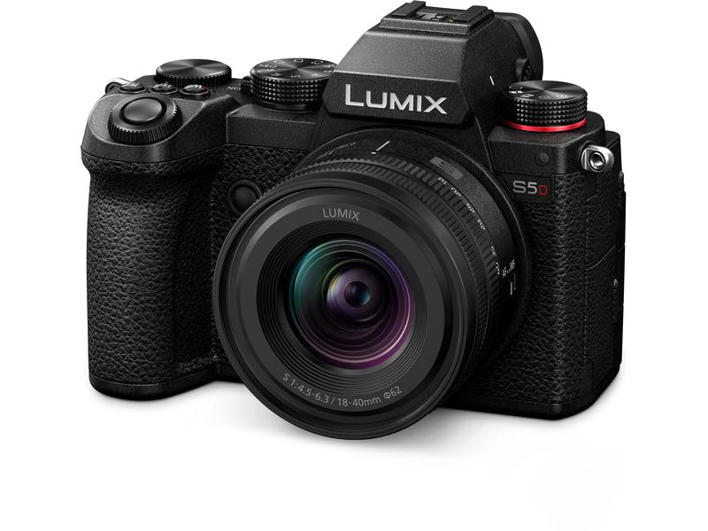 Panasonic Fotokamera Lumix S5D Kit Lumix S 18-40 mm F/4.5-6 Spiegellose Vollformatkamera inklusive Objektiv