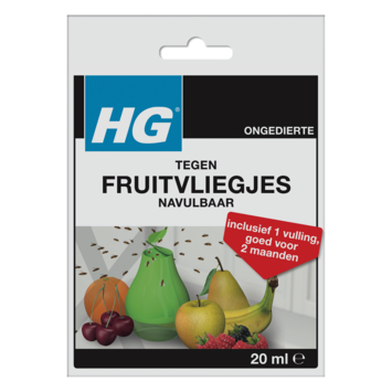 HGX fruitvliegjesval navulling 2x 20ml