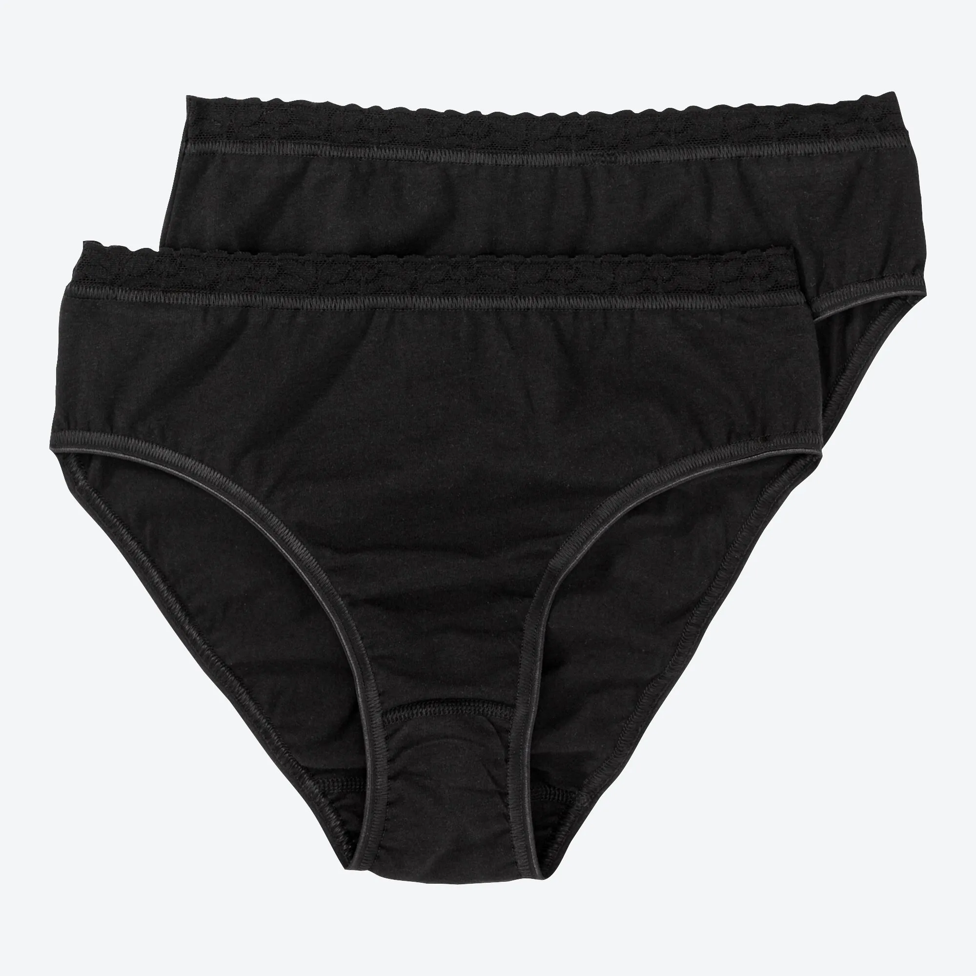 Damen-Rioslip mit Spitzen-Bund, 2er-Pack