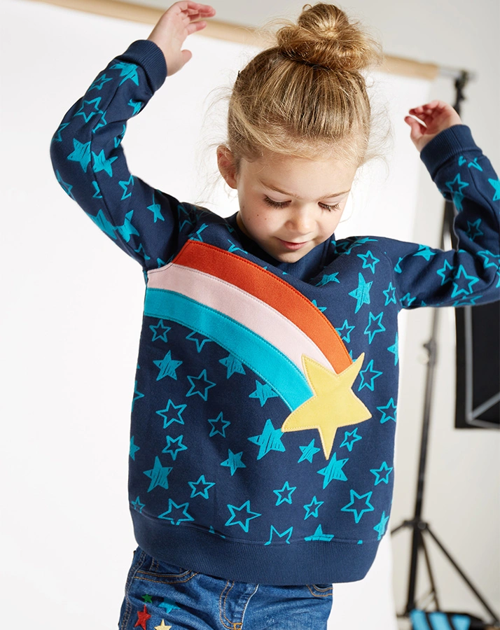 Sweatshirt RAINBOWSTARS in blau