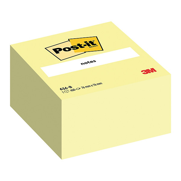 Bloc Post-it® 3 M format 76 x 76 coloris jaune
