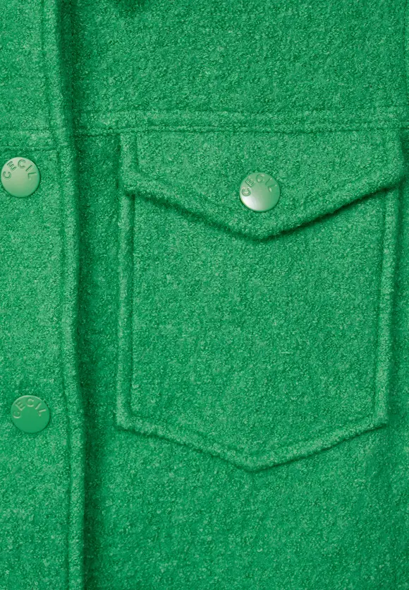 Jacke mit Wollanteil - celery green