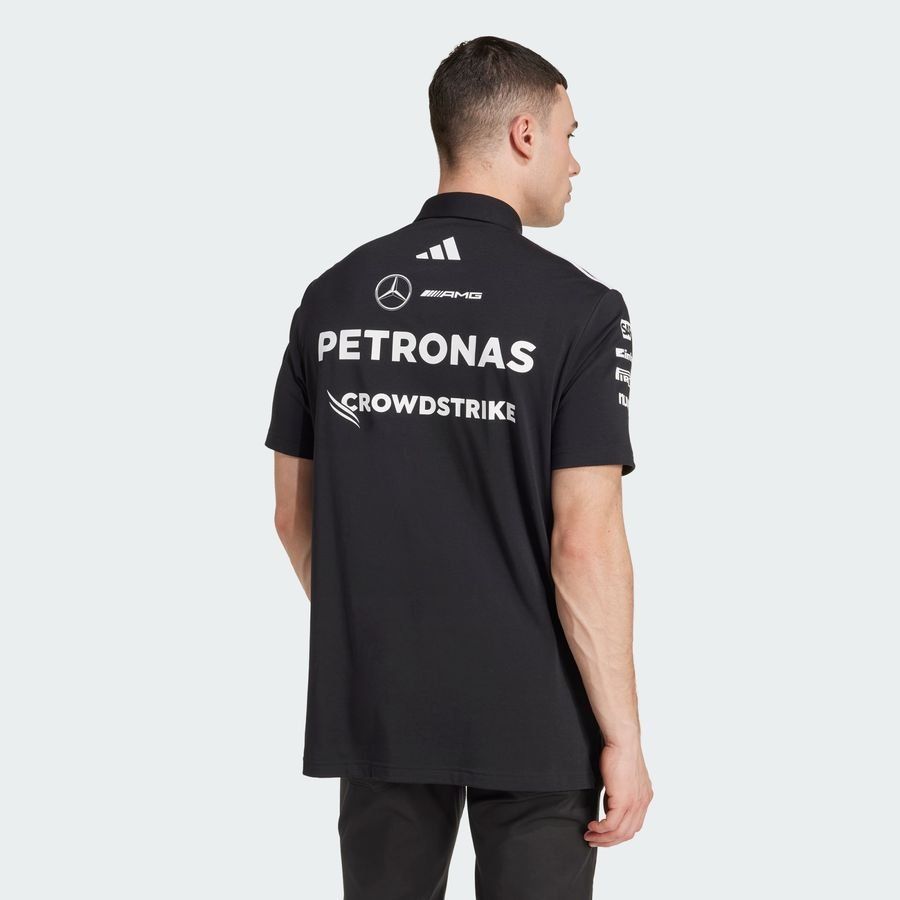 Adidas Polo noir Mercedes - AMG Petronas Formula One Team