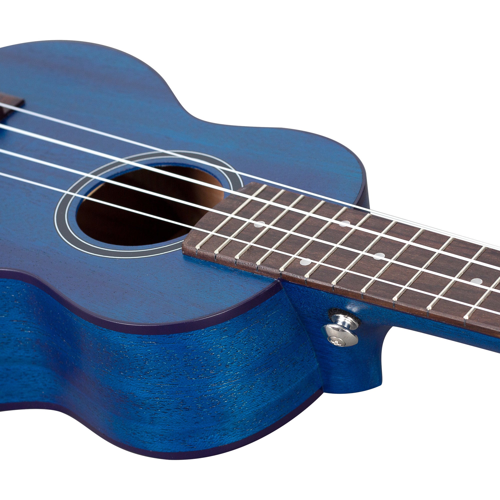 Cascha HH 2266 premium sopraan ukelele blauw met tas en plectra