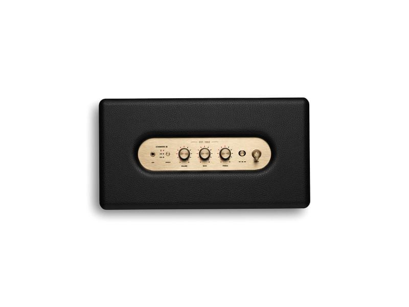 Marshall Bluetooth Speaker Stanmore III Schwarz Lautsprecher mit überarbeitetem Design für ein kraftvolles Klangerlebnis