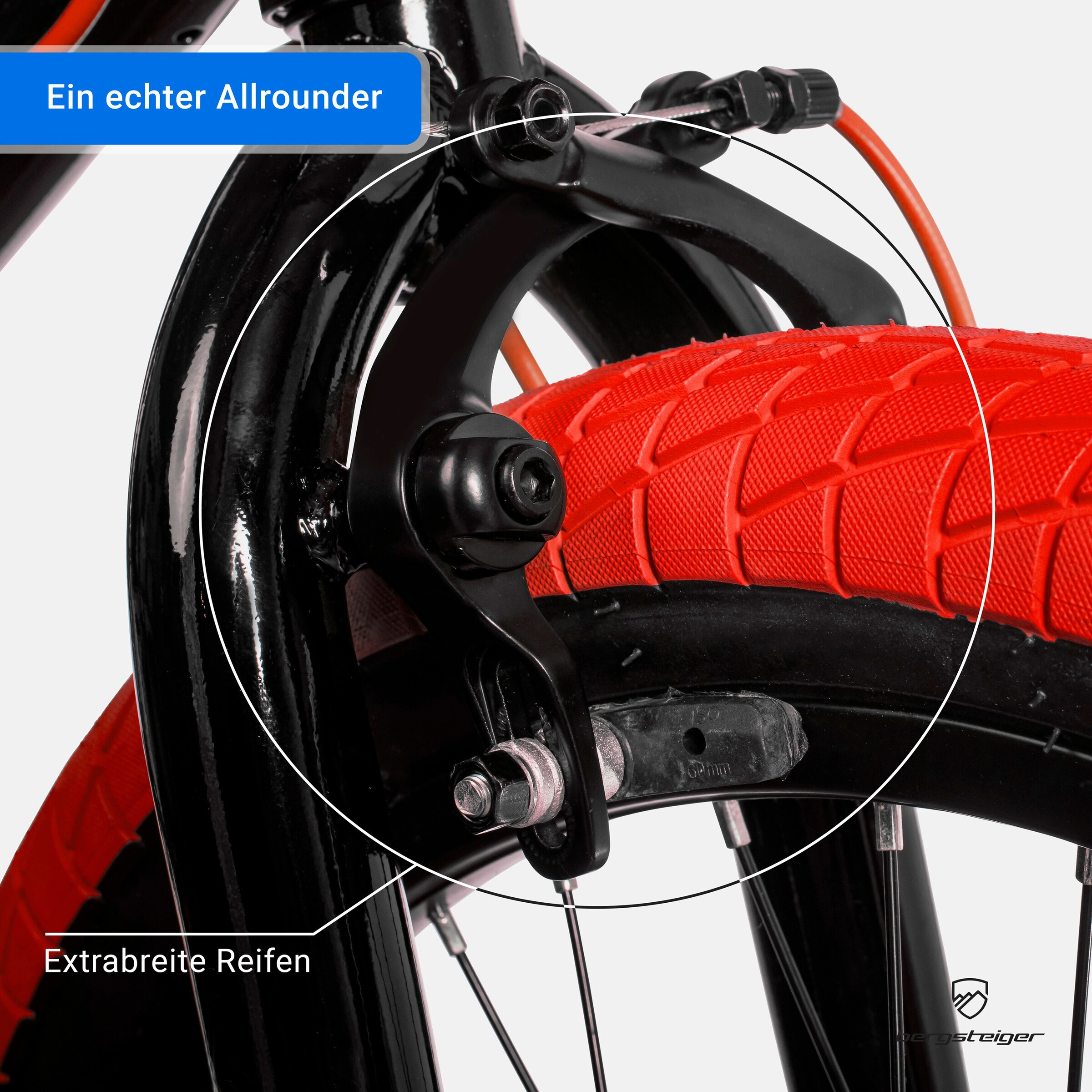 Bergsteiger BMX Halifax 20 Zoll | red / black