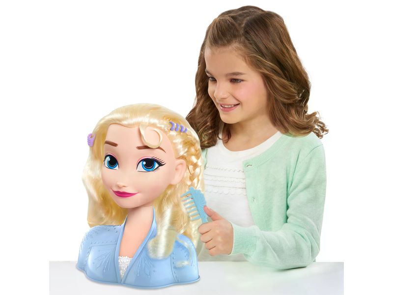 Disney Frozen Beauty Disney Frozen – Elsa Styling Head klei Frisierkopf mit tollen Zubehörteilen