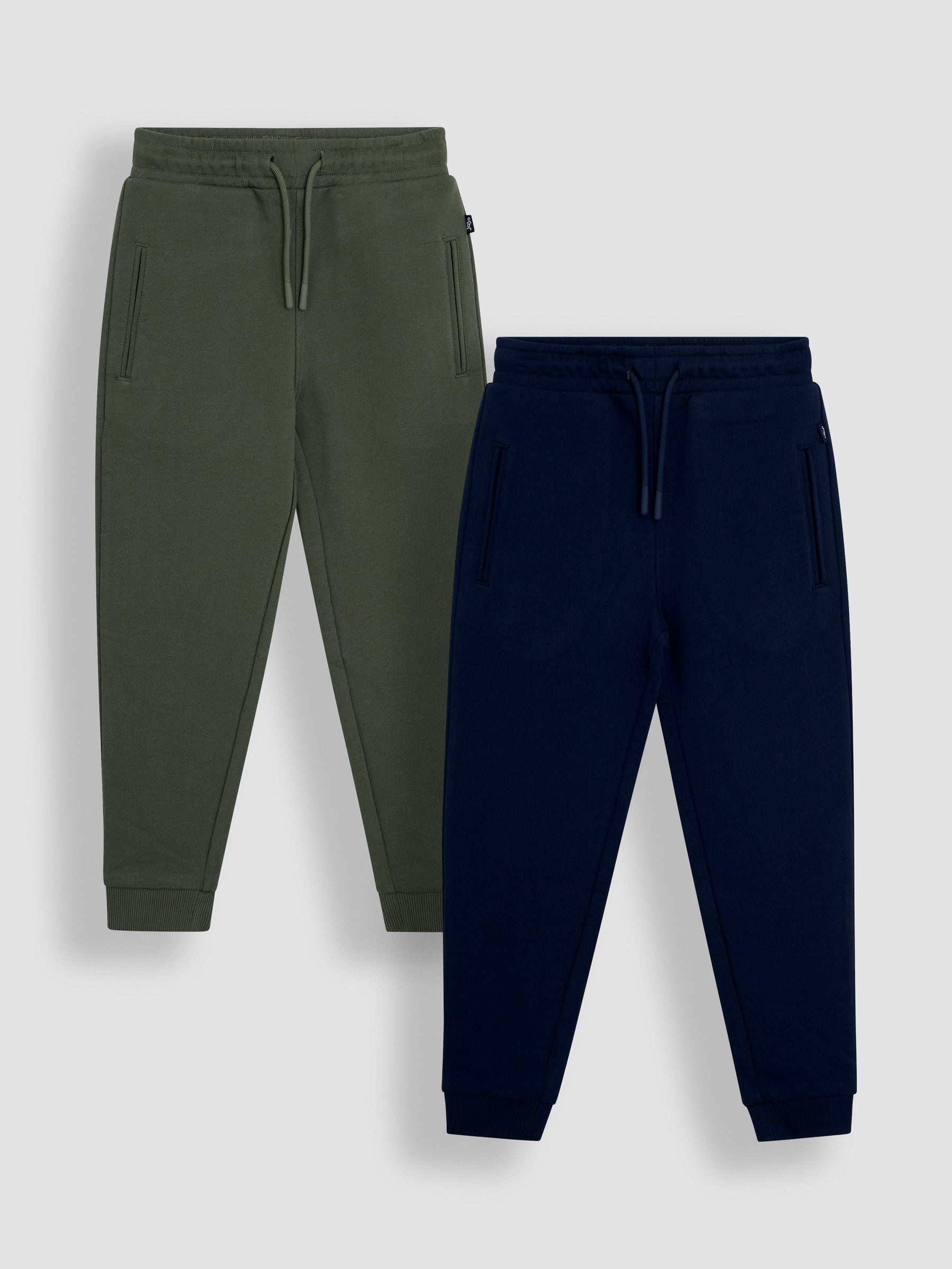 Kakigroen & marineblauw - JoJo Maman Bébé - Set van 2 joggingbroeken