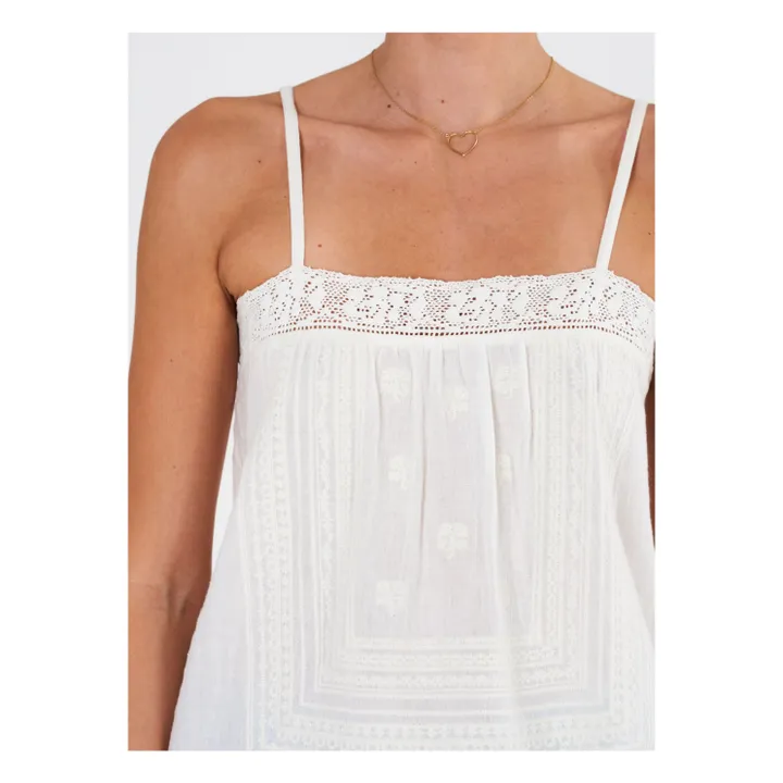 M.A.B.E. Top Bretelles Reba | Blanc