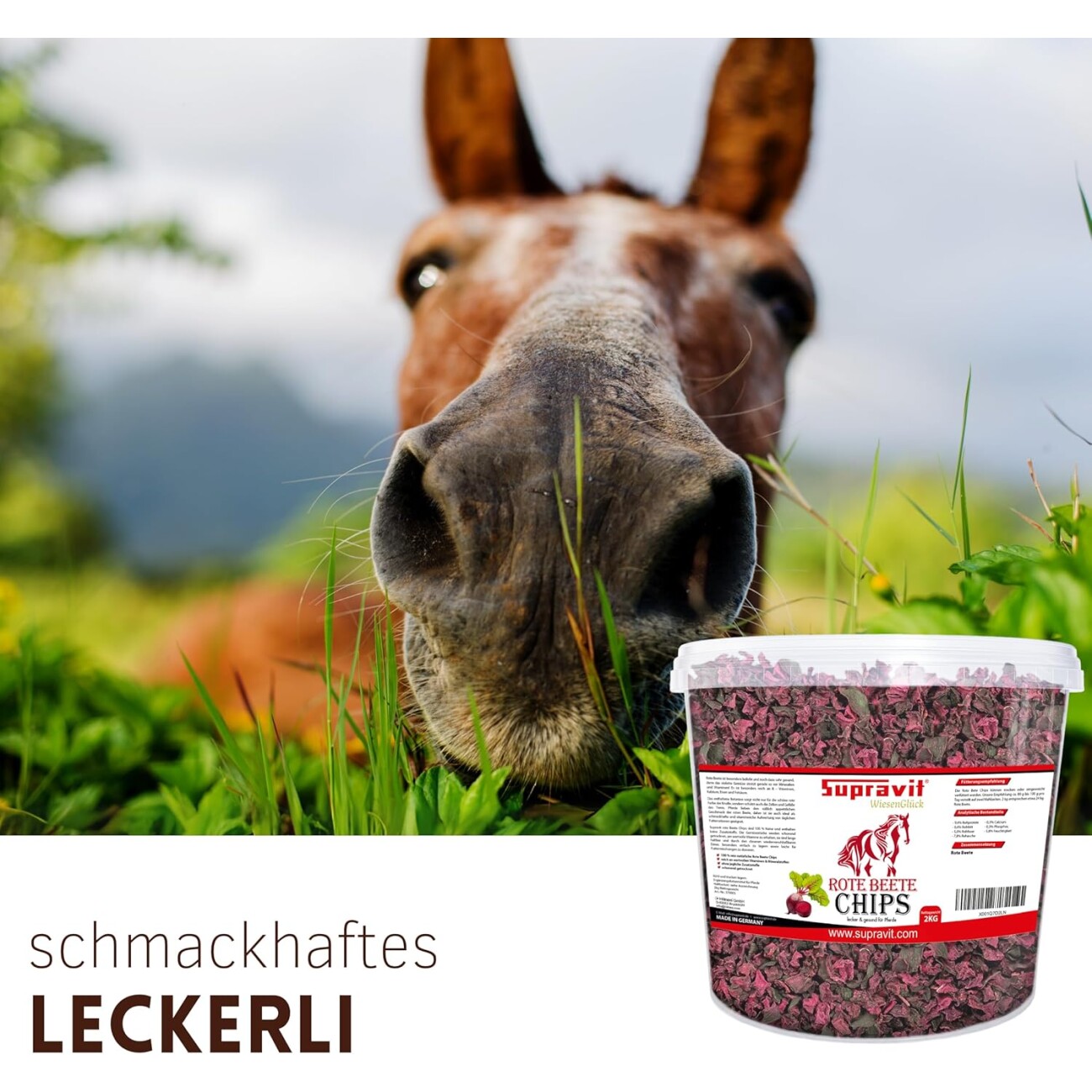 Supravit Rote Beete Chips 2kg Pferdeleckerli