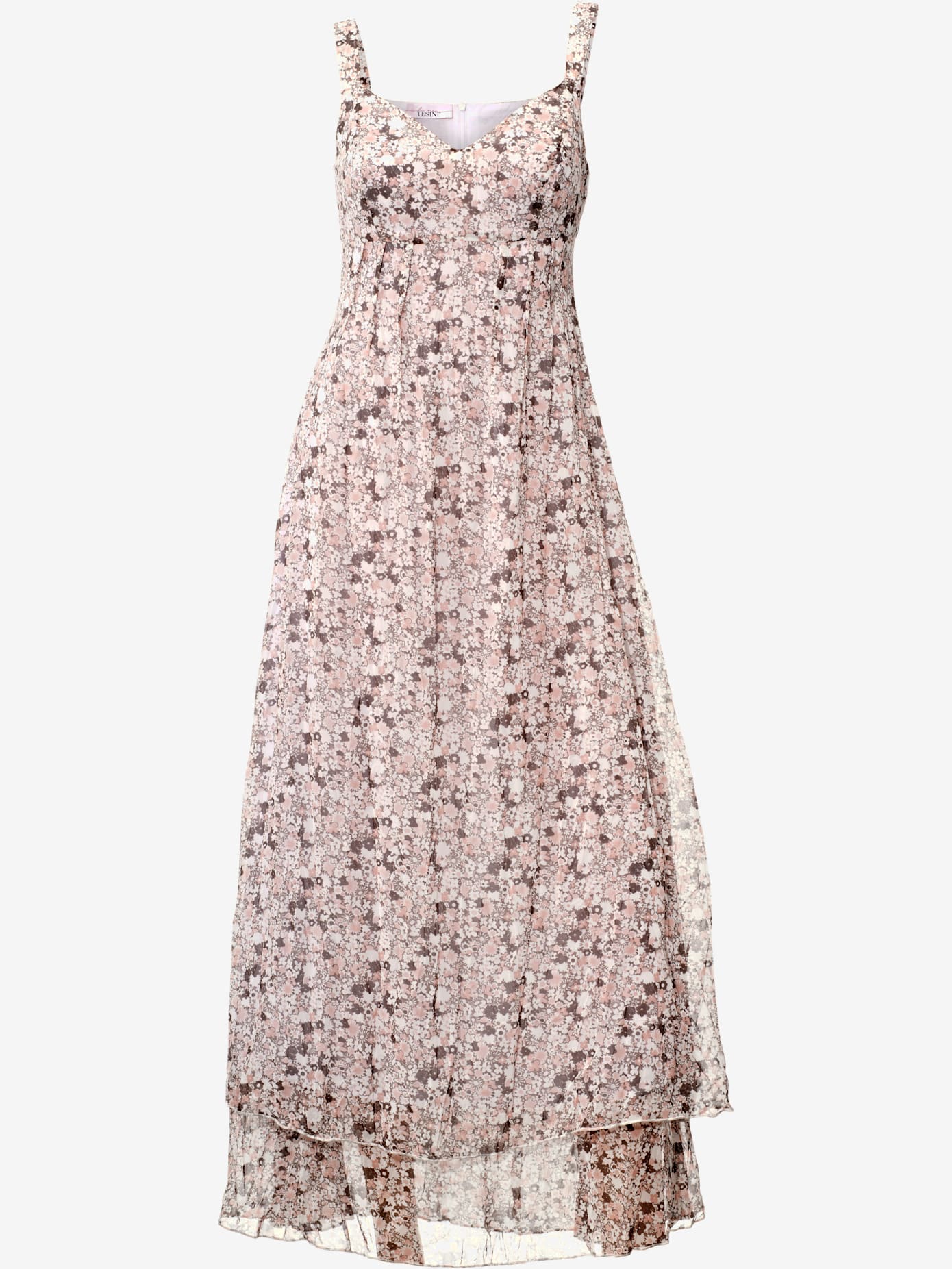 Robe longue look romantique