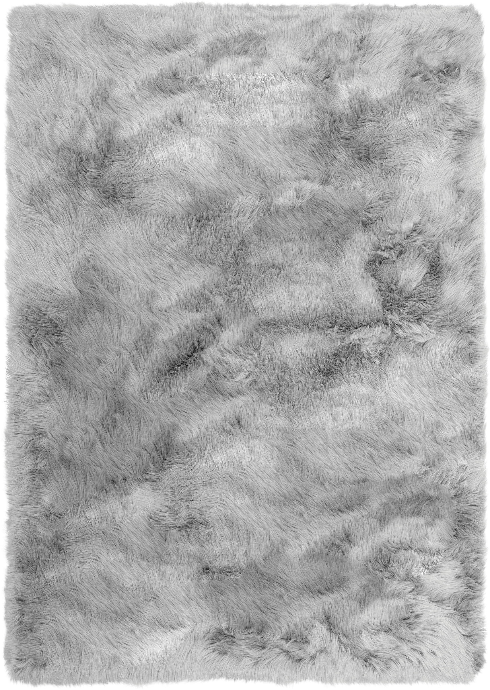 my home Hochflor-Teppich »Valeria, Fellteppich, kuschelig, flauschig« rechteckig 60 mm Höhe Kunstfell, weiche Teppiche, Wohnzimmer, Schlafzimmer, Esszimmer