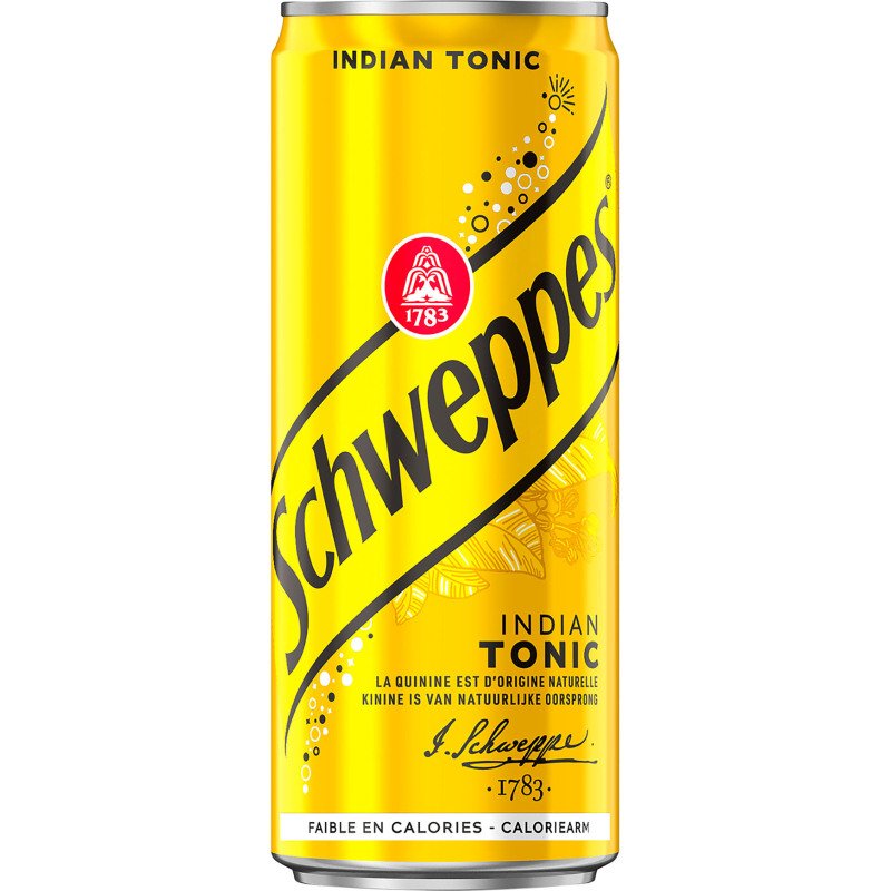 Schweppes Indian Tonic  33 cl - 24 canettes