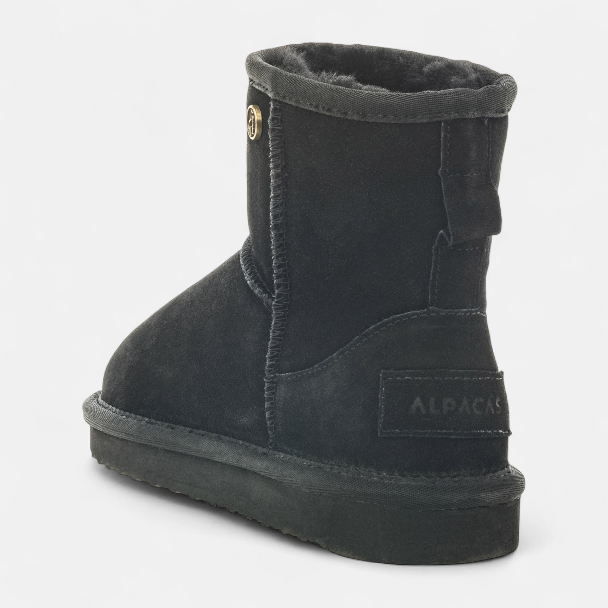 Boots Femme en cuir noir