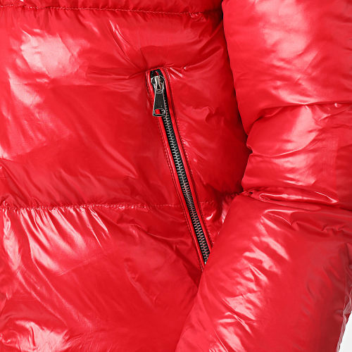 Doudoune Capuche Rouge