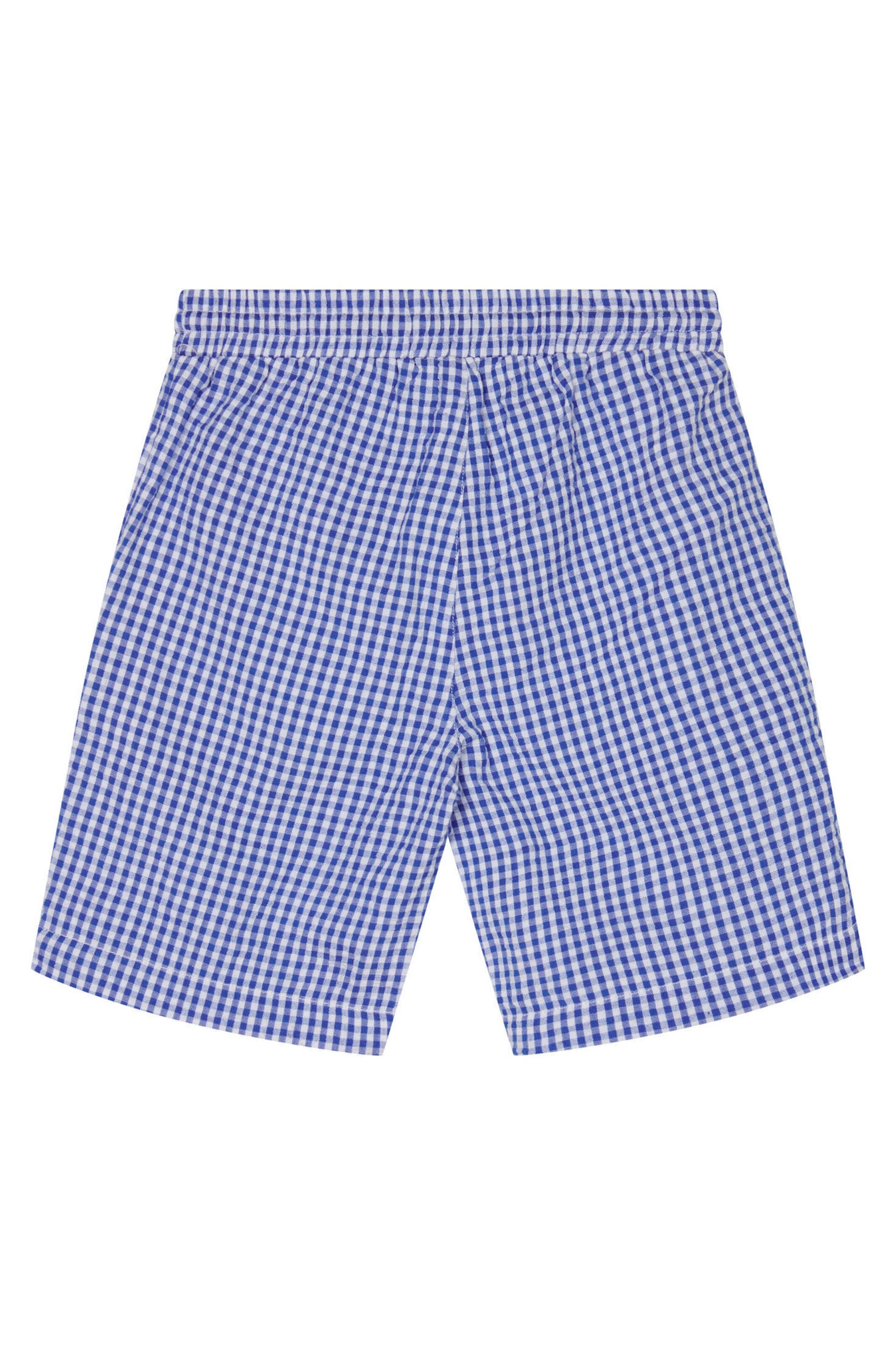 NOPPIES KIDS Shorts Olbia Check pattern Medium blue