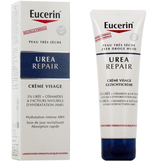Eucerin crème visage 5% urée Urea Repair - Peau sèche, rugueuse