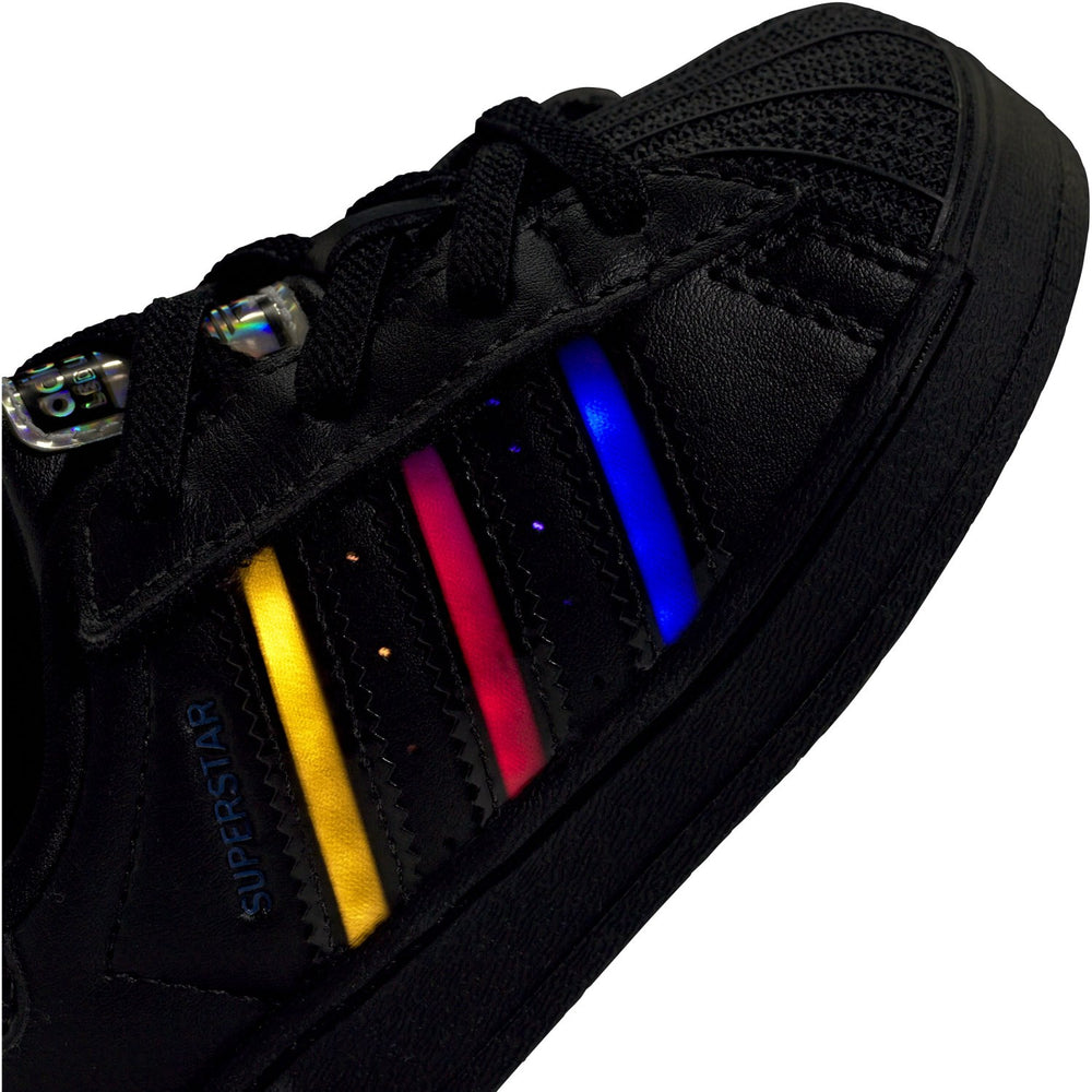 Køb adidas Originals Core Black/Core Black/Preloved Violet Superstar Led Lights Cf El I Sneakers