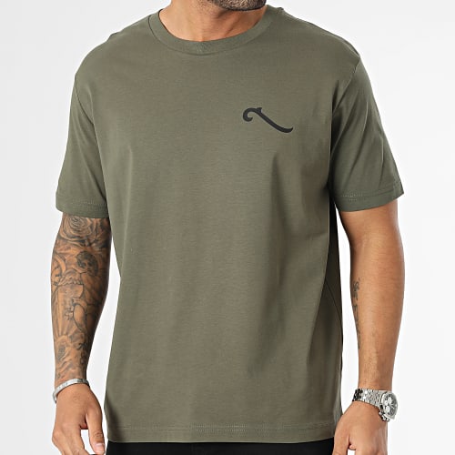 Tee Shirt Oversize Large LPNJF 2 Vert Kaki Noir