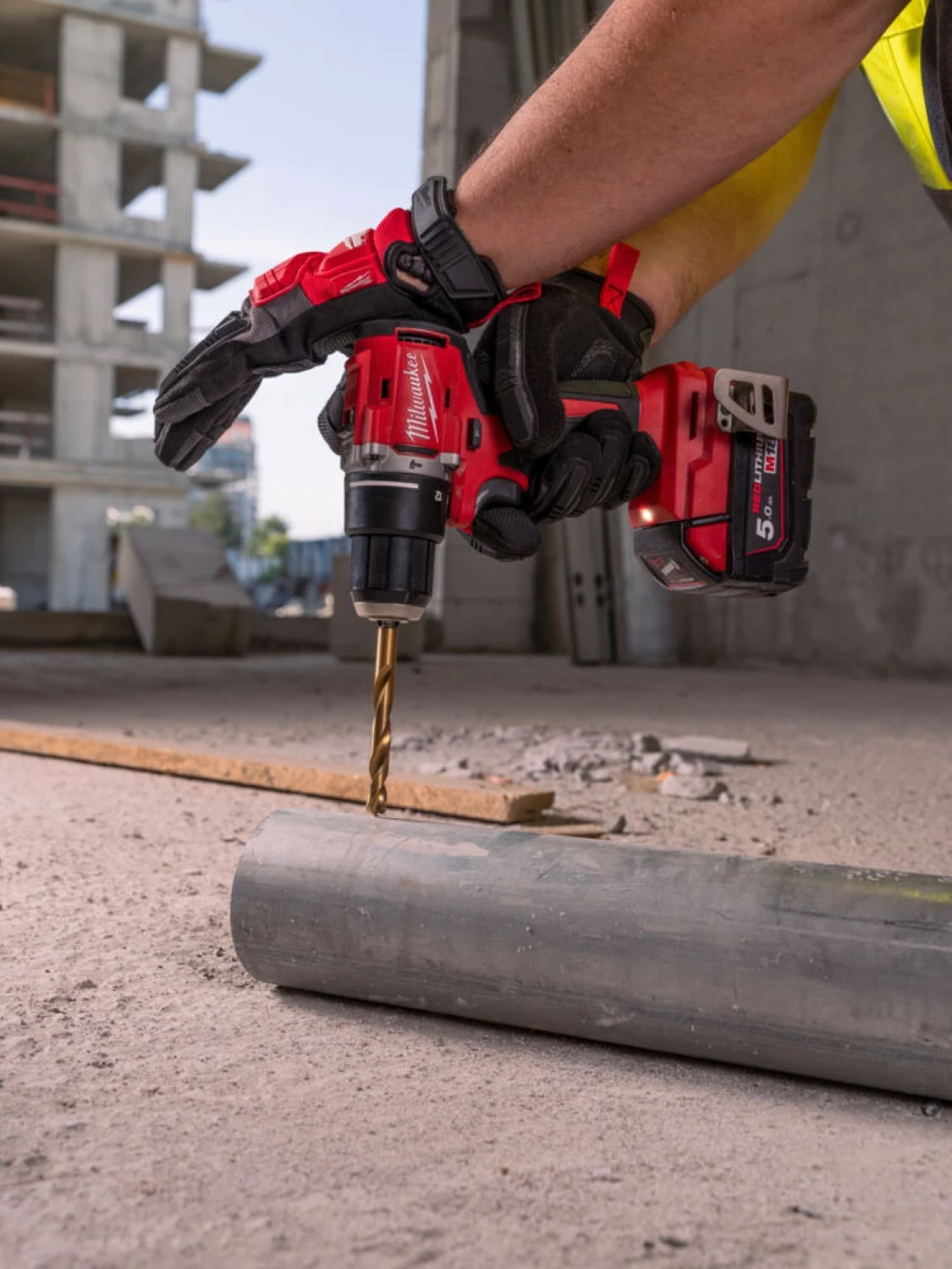 Milwaukee M18 BLPDRC-502C 18V Li-Ion accu klopboor- /schroefmachine set (2x 5.0Ah accu) in koffer