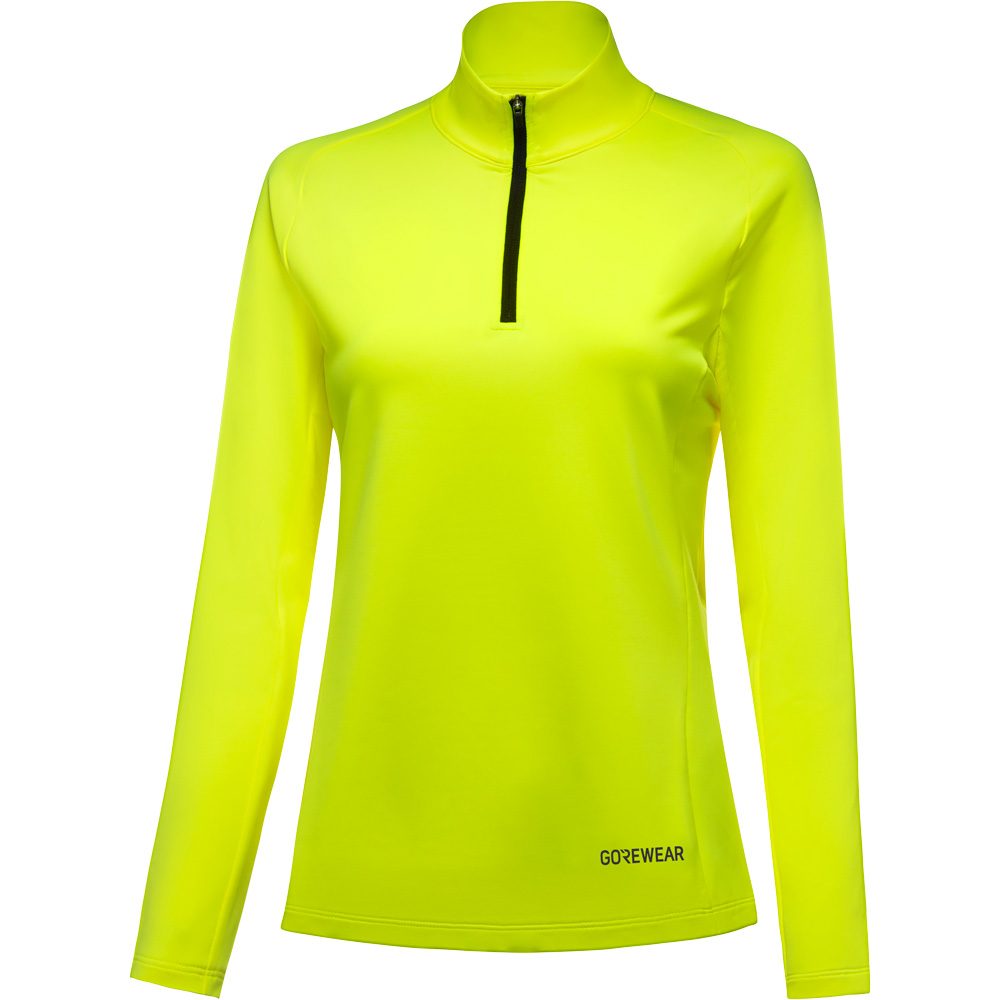 GOREWEAR Everyday Mid 1/4-Zip Damen neon gelb