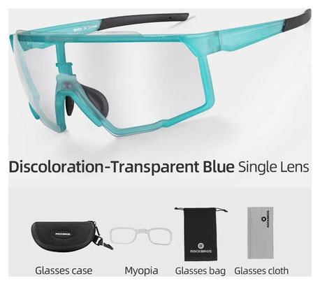 Lunettes de soleil à changement de couleur pour hommes et femmes - bleu