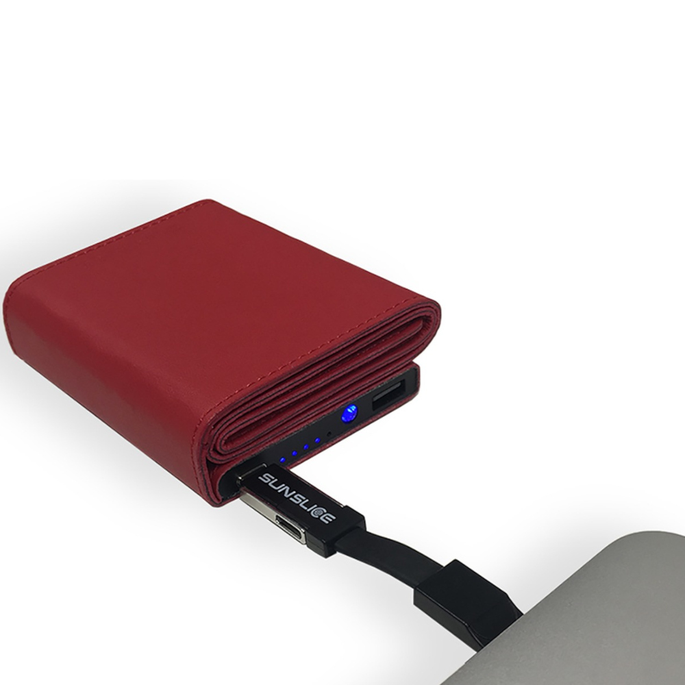Sunslice - Panneau solaire Photon - batterie intégrée Rouge