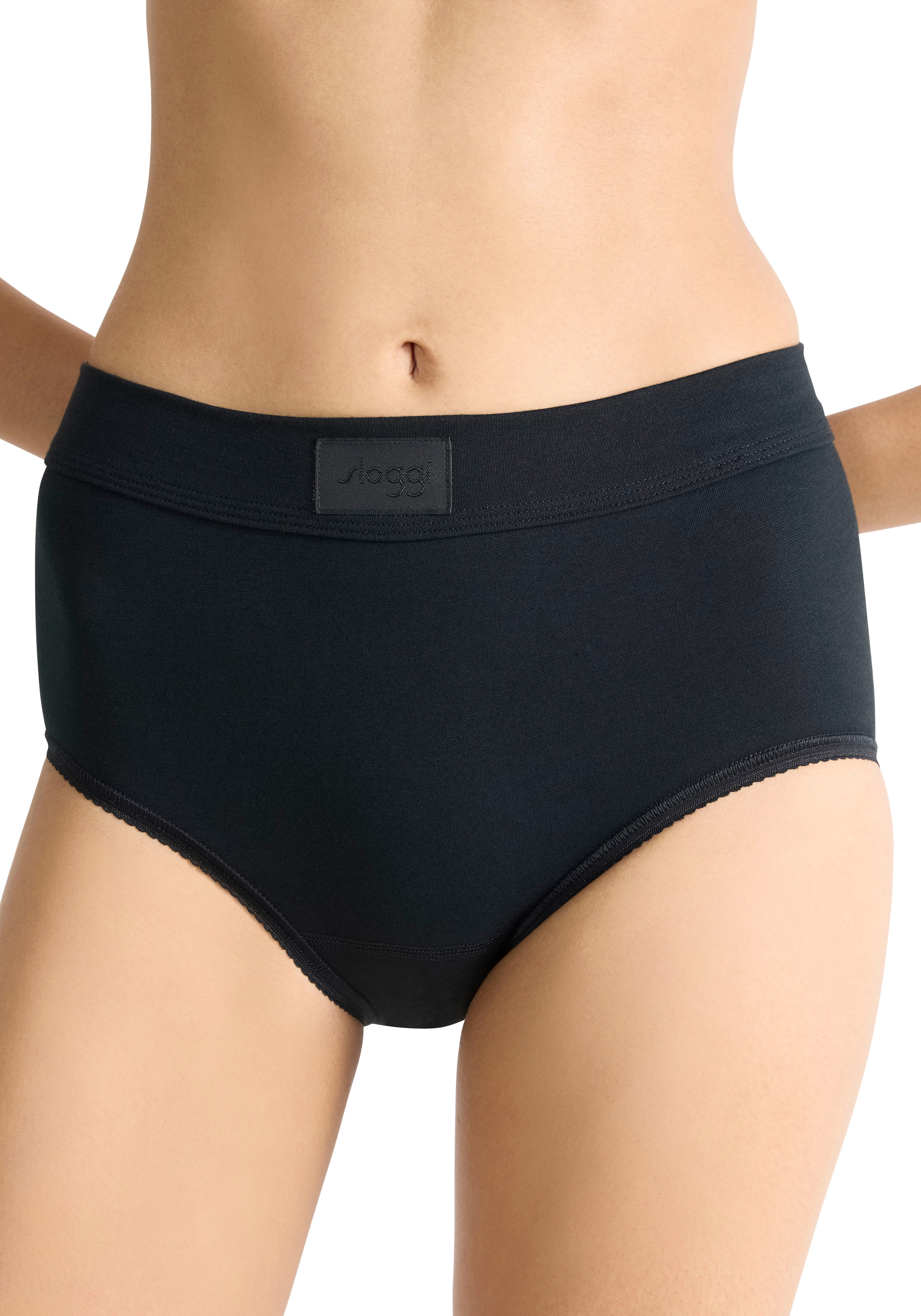sloggi Maxislip »Double Comfort«, Baumwollmix, elastisch, weich, sportlicher Look, atmungsaktiv