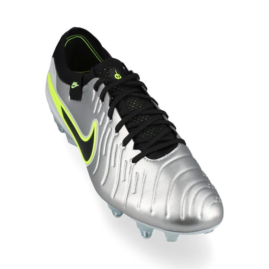 Nike Tiempo Legend 10 Elite SG-PRO Anti-Clog Mad Voltage - Argenté/Noir/Jaune Fluo