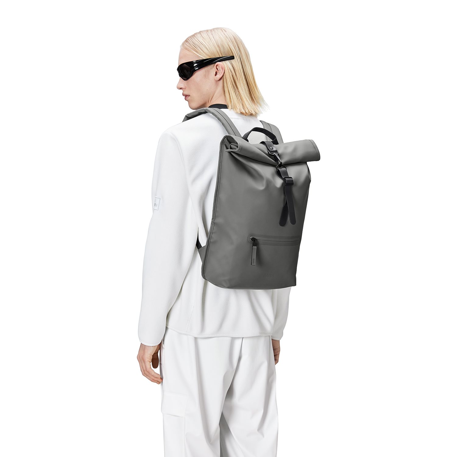 Rains Rolltop Rucksack W3 grey