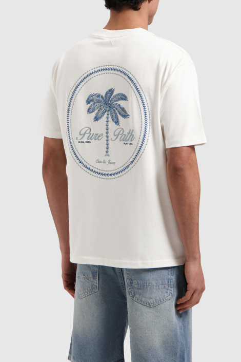 Pure Path witte heren t-shirt