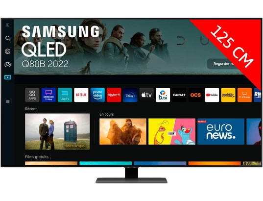 SAMSUNG - TV QLED 4K 125 cm QE50Q80B 2022