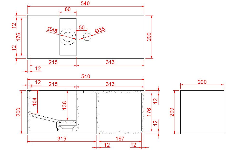 Mueller Viggo fontein solid surface 54x20x20cm mat wit
