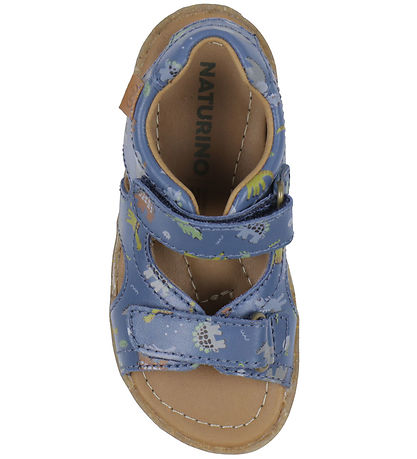 Naturino Sandalen - Sky - Azurblau m. Dinosaurier