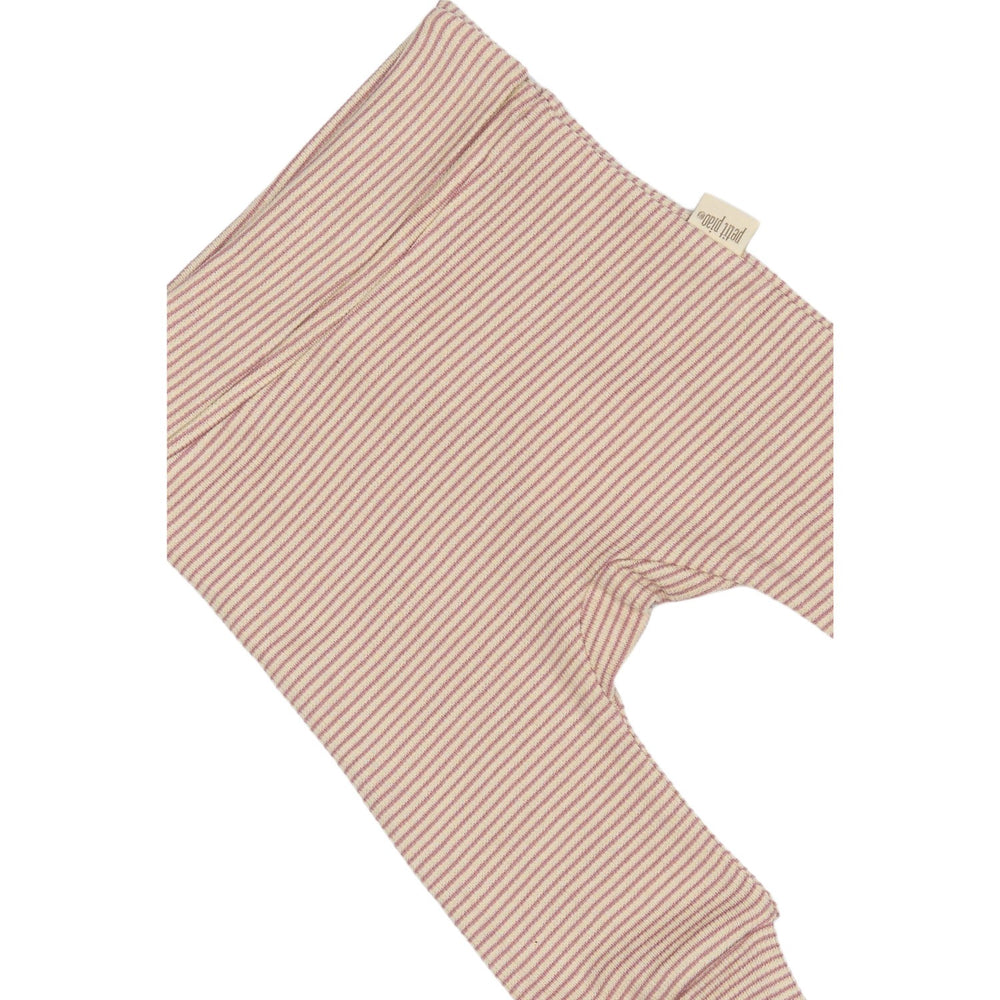 Køb Petit Piao Nostalgic Rose/Dark Off White PPDian Fold Leggings Stripe NOOS