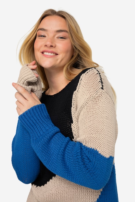 Pullover, Colorblocking