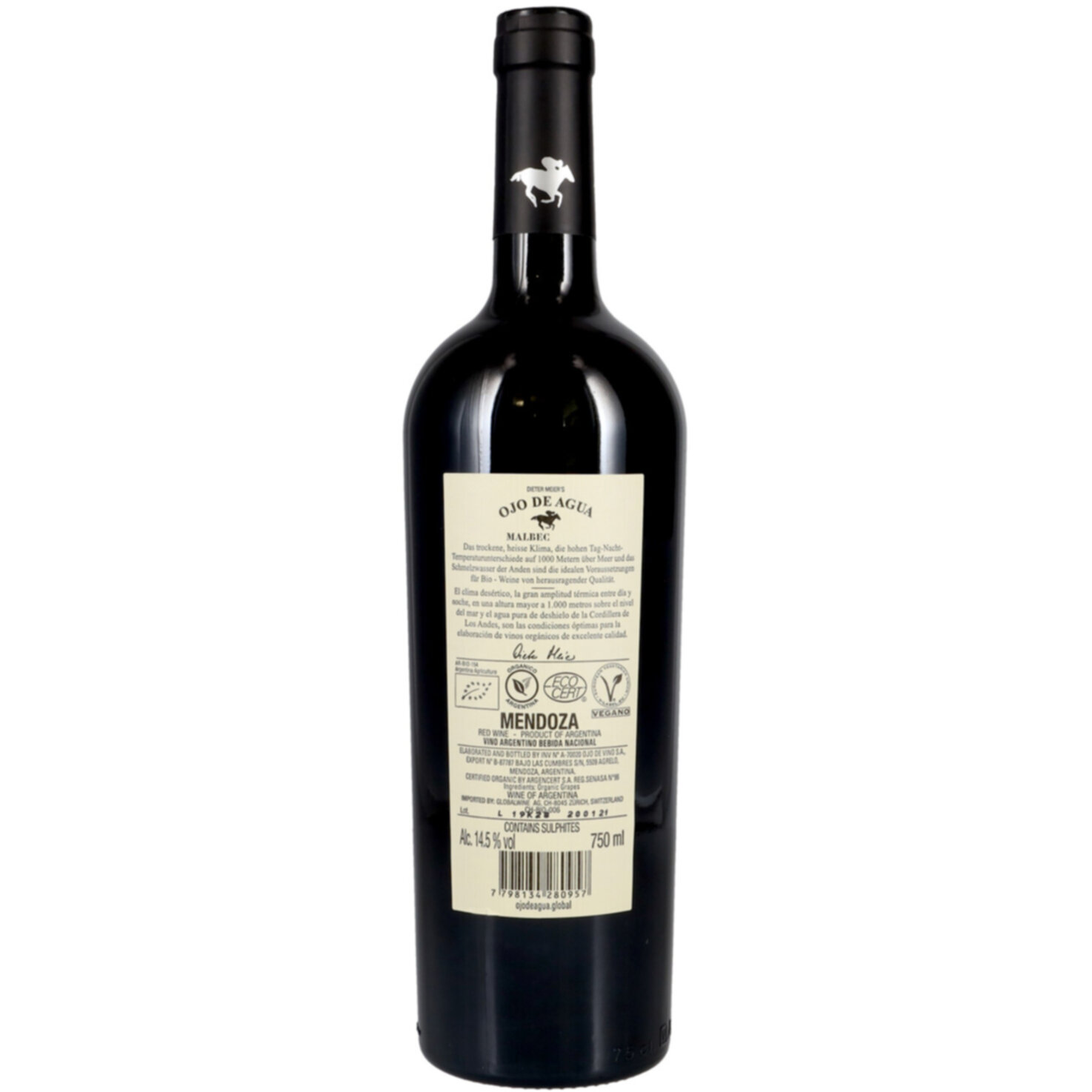Malbec Ojo de Agua Dieter Meier -75cl
