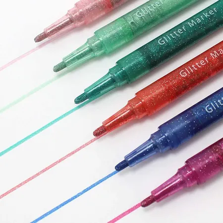 Djeco Glitzer Marker Sweet, 6 Stück