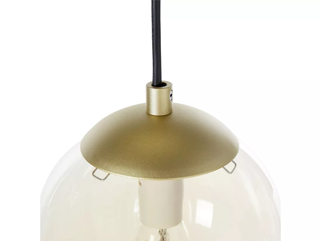 Lampe suspension NOEL Verre Doré