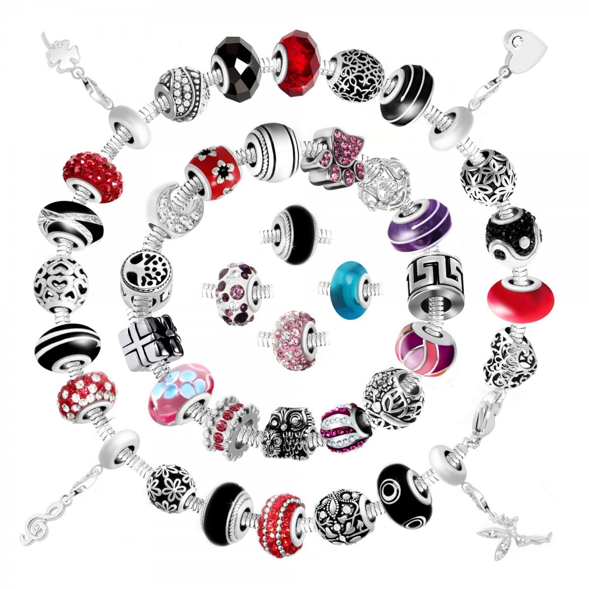 Box mensuelle SC Crystal - 10 charms beads