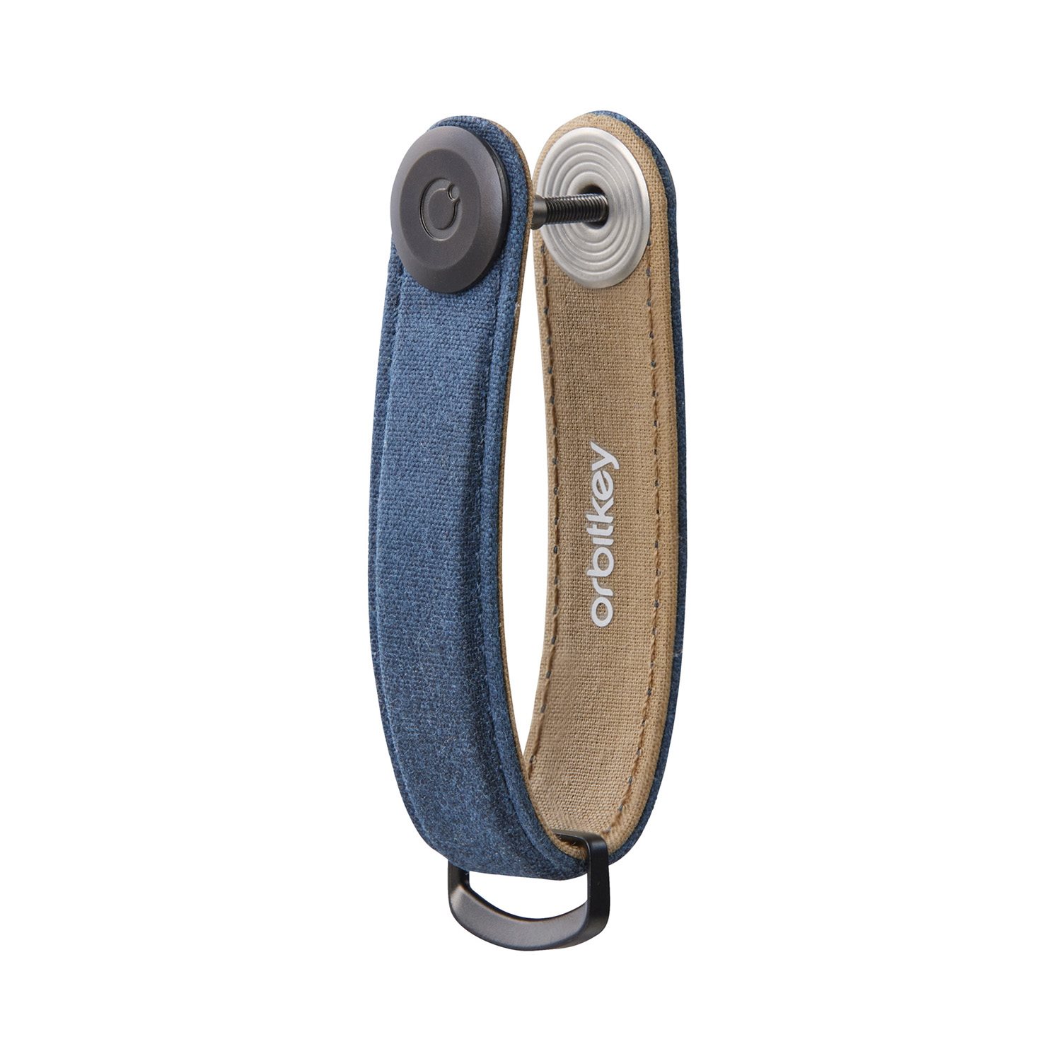 Orbitkey 2.0 Waxed Canvas Keyholder navy blue